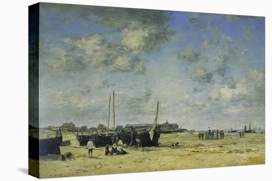 The Beach at Berck-Eugène Boudin-Premier Image Canvas