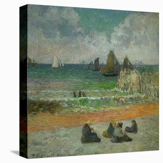 The Beach at Dieppe, or the Bathers, 1885-Paul Gauguin-Premier Image Canvas