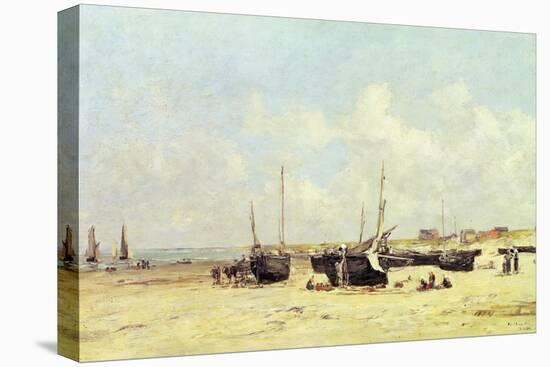 The Beach at Low Tide, Berck, 1890-97-Eugène Boudin-Premier Image Canvas