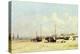 The Beach at Low Tide, Berck, 1890-97-Eugène Boudin-Premier Image Canvas