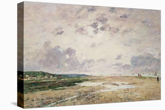 The Beach at Low Tide, Deauville-Eugene Louis Boudin-Premier Image Canvas