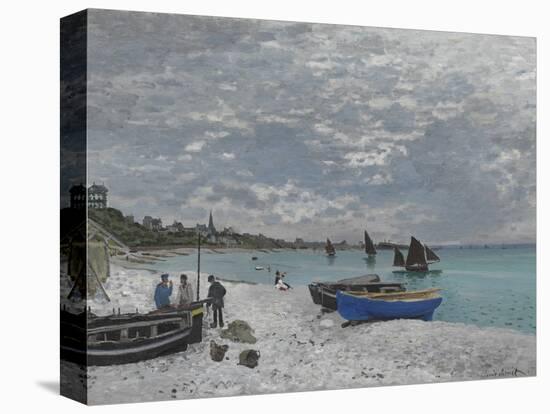 The Beach at Sainte-Adresse, 1867-Claude Monet-Premier Image Canvas