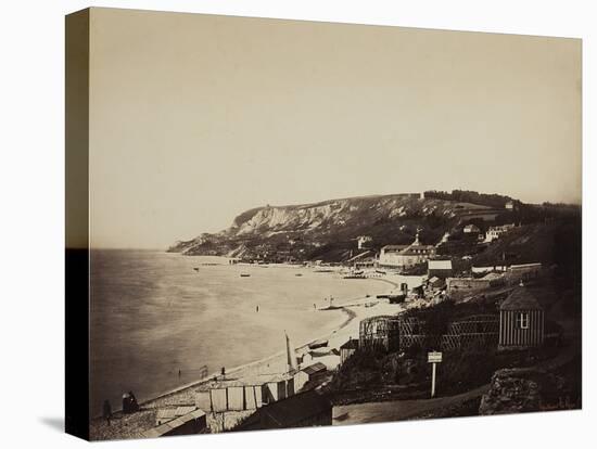 The Beach at Sainte-Adresse, with the Dumont Baths, 1856-57-Gustave Le Gray-Premier Image Canvas