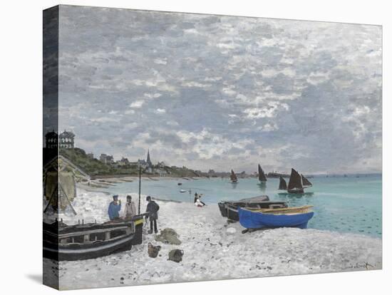 The Beach at Sainte-Adresse-Claude Monet-Premier Image Canvas