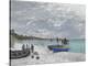 The Beach at Sainte-Adresse-Claude Monet-Premier Image Canvas