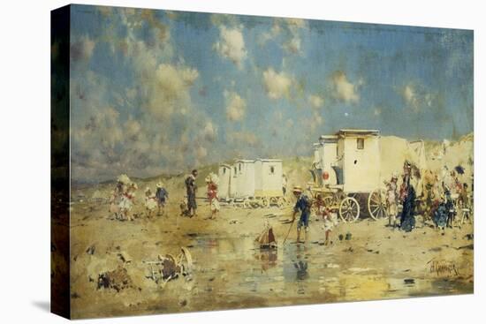 The Beach at Scheveningen, Holland-Frederik Hendrik Kaemmerer-Premier Image Canvas