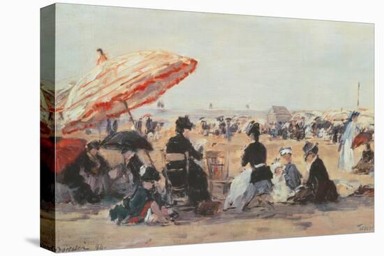 The Beach (La Plage), 1894-Eugene Louis Boudin-Premier Image Canvas