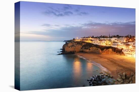 The beach of Carvoeiro at dusk. Algarve, Portugal-Mauricio Abreu-Premier Image Canvas