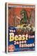 The Beast From 20,000 Fathoms, Australian Movie Poster, 1953-null-Stretched Canvas