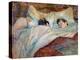 The Bed Two Sleeping Children. Oil on Cardboard by Henri De Toulouse Lautrec (1864-1901) 1892 Dim.-Henri de Toulouse-Lautrec-Premier Image Canvas
