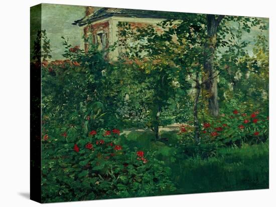 The Bellevue garden, 1880. Manet spent the last summers of his life outside Paris in Bellevue.-Edouard Manet-Premier Image Canvas