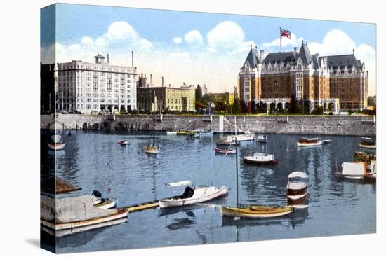 The Belmont Building, Union Club and Empress Hotel, Victoria, British Columbia, Canada, C1900s-null-Premier Image Canvas