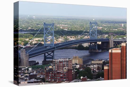 The Benjamin Franklin Bridge Crosses the Delaware River Connecting Philadelphia, Pennsylvania and C-pdb1-Premier Image Canvas