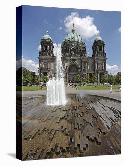 The Berlin Cathedral (Berliner Dom) in the Centre of Berlin on a Summer's Day-David Bank-Premier Image Canvas