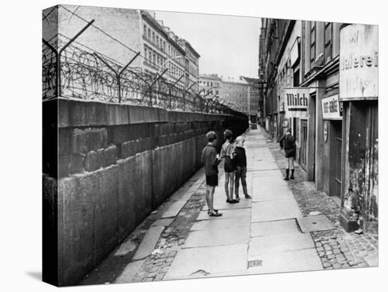 The Berlin Wall, Separating West Berlin and East Berlin, Five Years after Being Built, 1966-null-Stretched Canvas