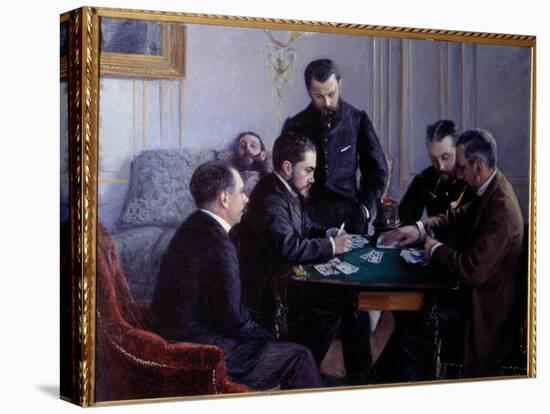 The Besigue Part. Painting by Gustave Caillebotte (1848-1894), 1880. Oil on Canvas. Dim: 1,20 X 1,6-Gustave Caillebotte-Premier Image Canvas