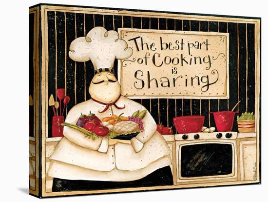 The Best Of Cooking Is Sharing-Dan Dipaolo-Stretched Canvas