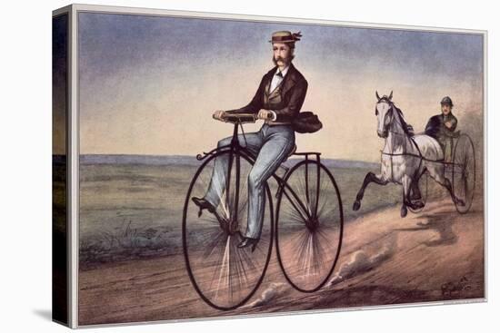 The (Bicycle) Velocipede-Currier & Ives-Premier Image Canvas