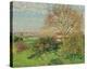 The big walnut tree, autumn morning, Éragny-Camille Pissarro-Stretched Canvas