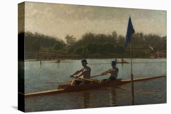 The Biglin Brothers Turning the Stake, 1873 (Oil on Canvas)-Thomas Cowperthwait Eakins-Premier Image Canvas