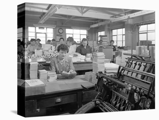 The Binding Room at the White Rose Press Printing Co, Mexborough, South Yorkshire, 1959-Michael Walters-Premier Image Canvas