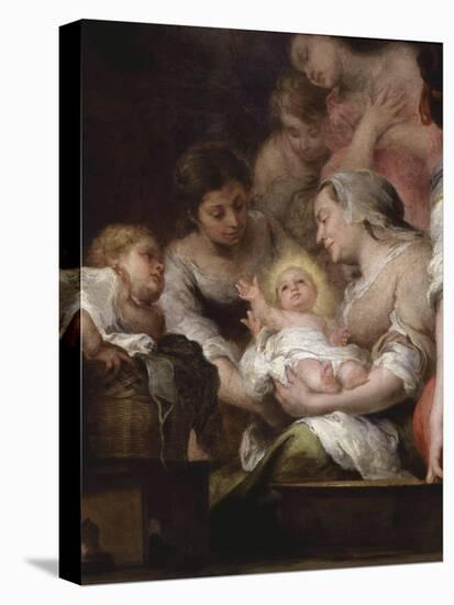 The Birth of the Virgin, Painted for the Chapel of Saint Paul at Seville Cathedral, 1661, Detail-Bartolome Esteban Murillo-Premier Image Canvas