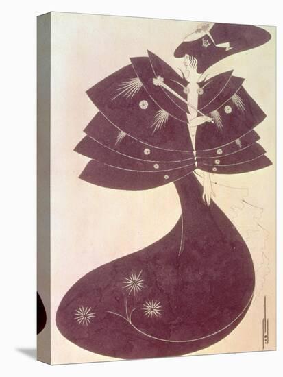 The Black Cape, Illustration for the English Edition of Oscar Wilde's Play "Salome," 1894-Aubrey Beardsley-Premier Image Canvas