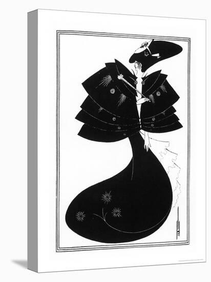 The Black Cape-Aubrey Beardsley-Premier Image Canvas