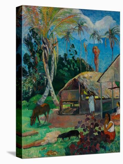 The Black Pigs-Paul Gauguin-Premier Image Canvas