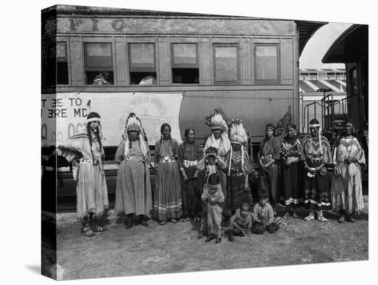 The Blackfeet Indians from Glacier National Park-null-Premier Image Canvas