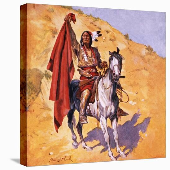 The Blanket Indian-Stanley L Wood-Premier Image Canvas