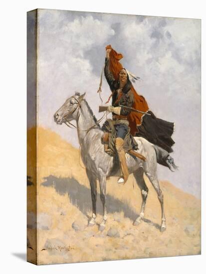 The Blanket Signal, C.1896 (Oil on Canvas)-Frederic Remington-Premier Image Canvas