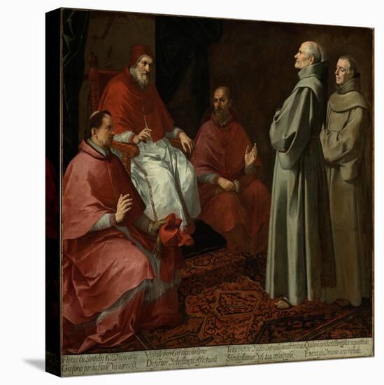 The Blessed Giles Before Pope Gregory IX, c.1645-1646-Bartolome Esteban Murillo-Premier Image Canvas