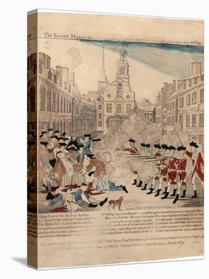 The Bloody Massacre Perpetrate in King-Street Boston on March 5th 1770 by a Party of the 29th…-Paul Revere-Premier Image Canvas