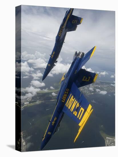 The Blue Angels Perform a Looping Maneuver Over Pensacola Beach, Florida-Stocktrek Images-Premier Image Canvas