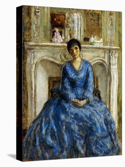 The Blue Gown-Frederick Carl Frieseke-Premier Image Canvas