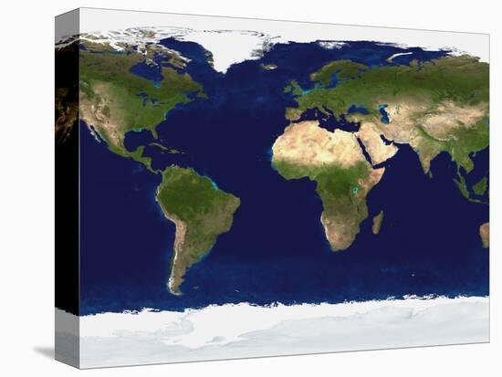 The Blue Marble: Land Surface, Ocean Color and Sea Ice-Stocktrek Images-Premier Image Canvas