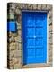 The Blue Mediterranean Door-Markus Bleichner-Stretched Canvas