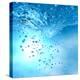 The Blue Underwater with Bubbles-Sergiy Serdyuk-Premier Image Canvas