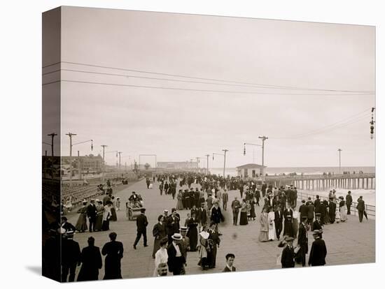 The Board Walk, Asbury Park, N.J.-null-Stretched Canvas