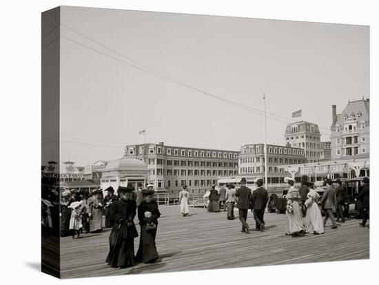 The Boardwalk, Atlantic City, New Jersey-null-Stretched Canvas