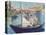 The Boat, (Claude Monet in His Floating Studio), 1874-Edouard Manet-Premier Image Canvas