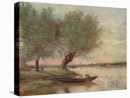 The Boatman, 1806-1875, (1906-7)-Jean-Baptiste-Camille Corot-Premier Image Canvas