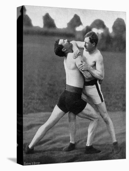 The Body Holt and Neck Double, Wrestling Display, Aldershot, Hampshire, 1896-Gregory & Co-Premier Image Canvas