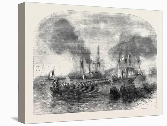 The Bombardment of Sveaborg: French Gun Boats Going to the Battery with Shot and Shell-John Wilson Carmichael-Premier Image Canvas