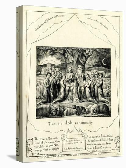 The Book of Job 1:1 Illustrated by William Blake-William Blake-Premier Image Canvas