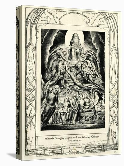 The Book of Job 29:5 by William Blake-William Blake-Premier Image Canvas