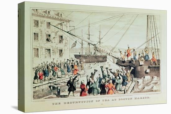 The Boston Tea Party, 1846-Currier & Ives-Premier Image Canvas