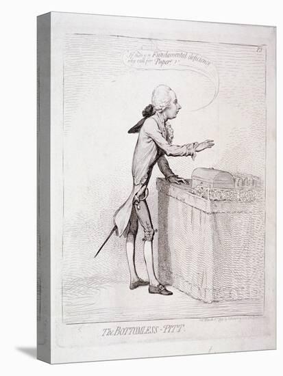 The Bottomless-Pitt' , Pitt Making a Speech, London, 1792-James Gillray-Premier Image Canvas