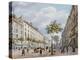 The Boulevard Des Italiens, C.1840-Felix Benoist-Premier Image Canvas
